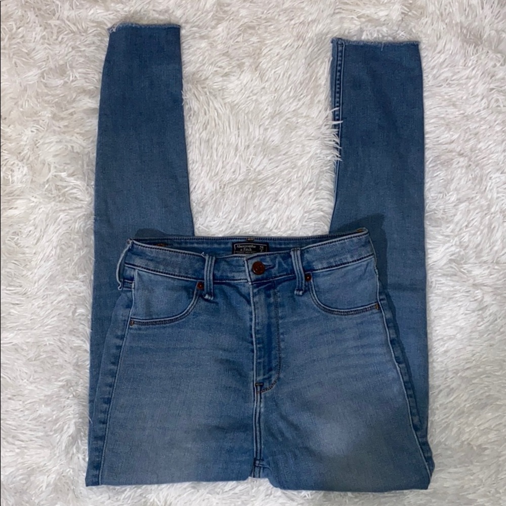 Light blue high rise jeans